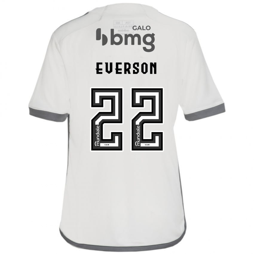 Kinder Everson #22 Cremefarben Auswärtstrikot Trikot 2024/25 T-Shirt