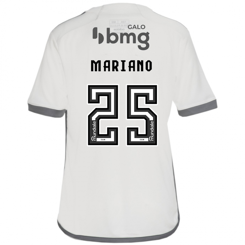 Kinder Mariano #25 Cremefarben Auswärtstrikot Trikot 2024/25 T-Shirt