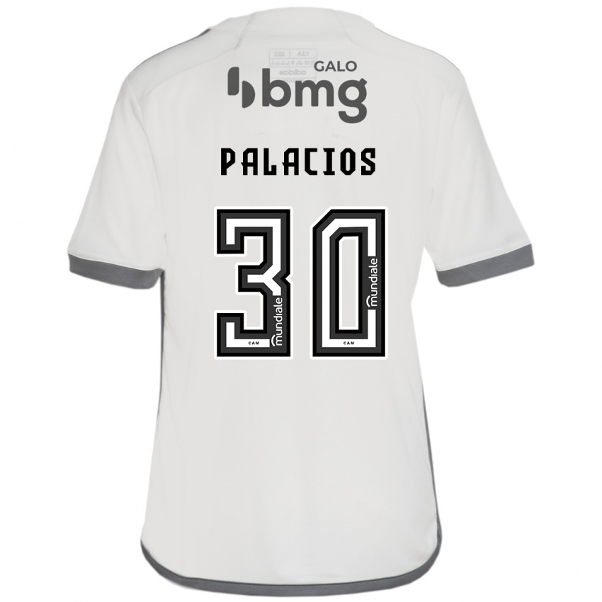 Kinder Brahian Palacios #30 Cremefarben Auswärtstrikot Trikot 2024/25 T-Shirt