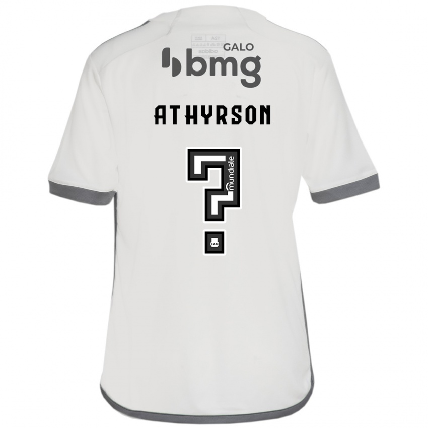 Kinder Athyrson #0 Cremefarben Auswärtstrikot Trikot 2024/25 T-Shirt