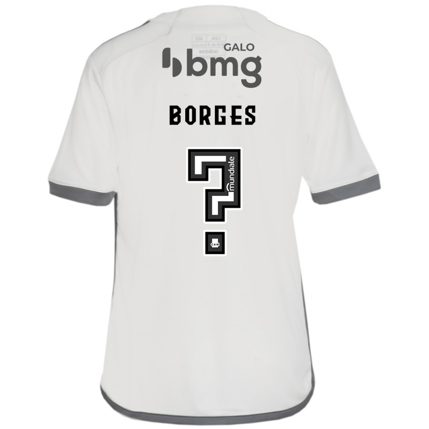 Kinder Leo Borges #0 Cremefarben Auswärtstrikot Trikot 2024/25 T-Shirt