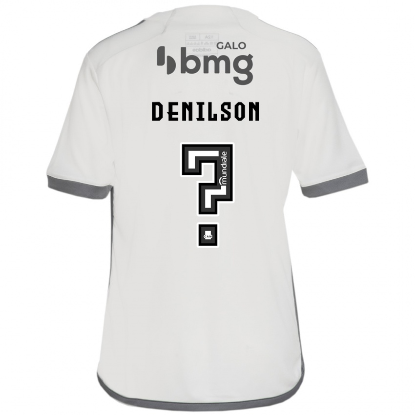 Kinder Denilson #0 Cremefarben Auswärtstrikot Trikot 2024/25 T-Shirt