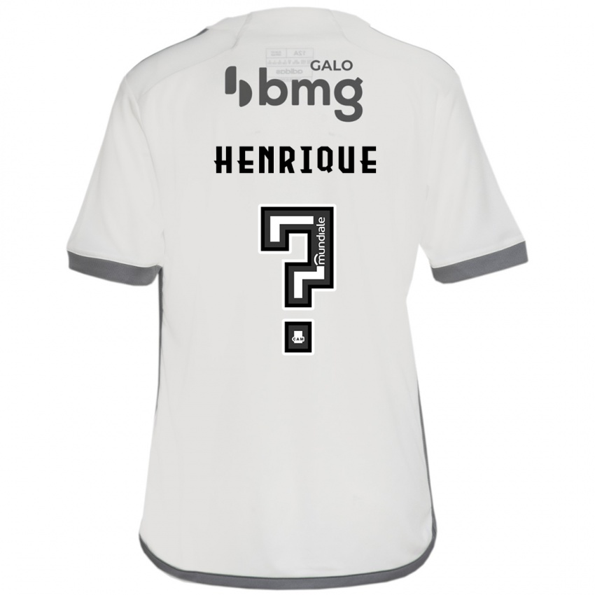 Kinder Bruno Henrique #0 Cremefarben Auswärtstrikot Trikot 2024/25 T-Shirt