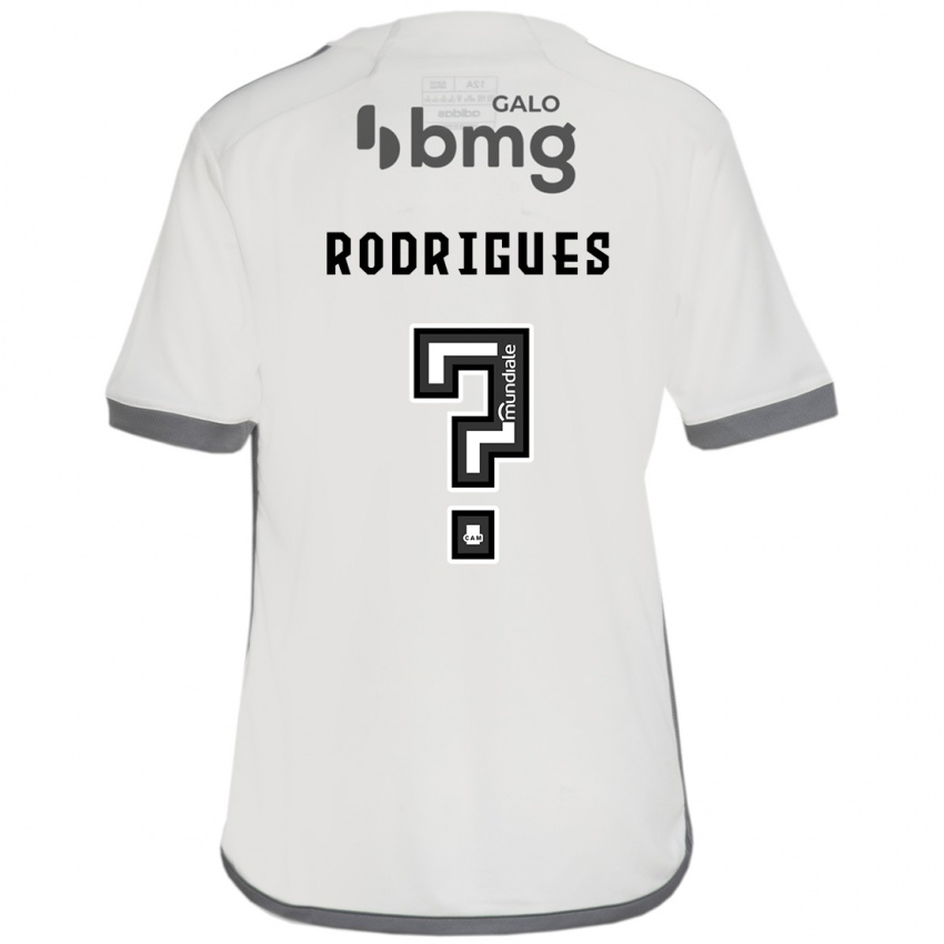 Kinder Vinicius Rodrigues #0 Cremefarben Auswärtstrikot Trikot 2024/25 T-Shirt