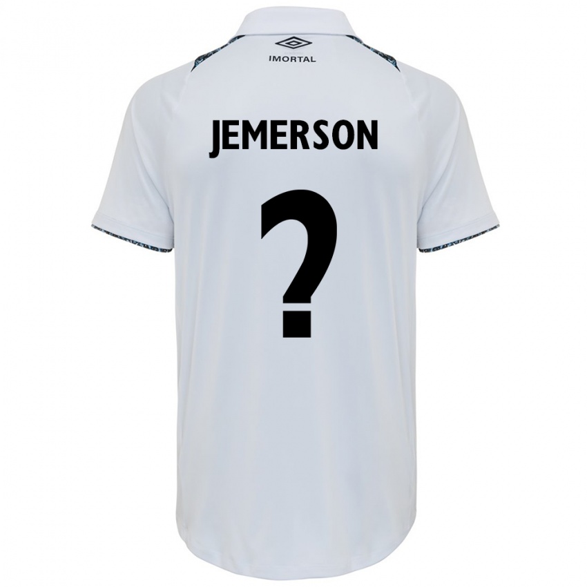 Kinder Jemerson #0 Weiß Blau Auswärtstrikot Trikot 2024/25 T-Shirt