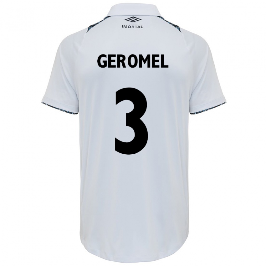 Kinder Pedro Geromel #3 Weiß Blau Auswärtstrikot Trikot 2024/25 T-Shirt