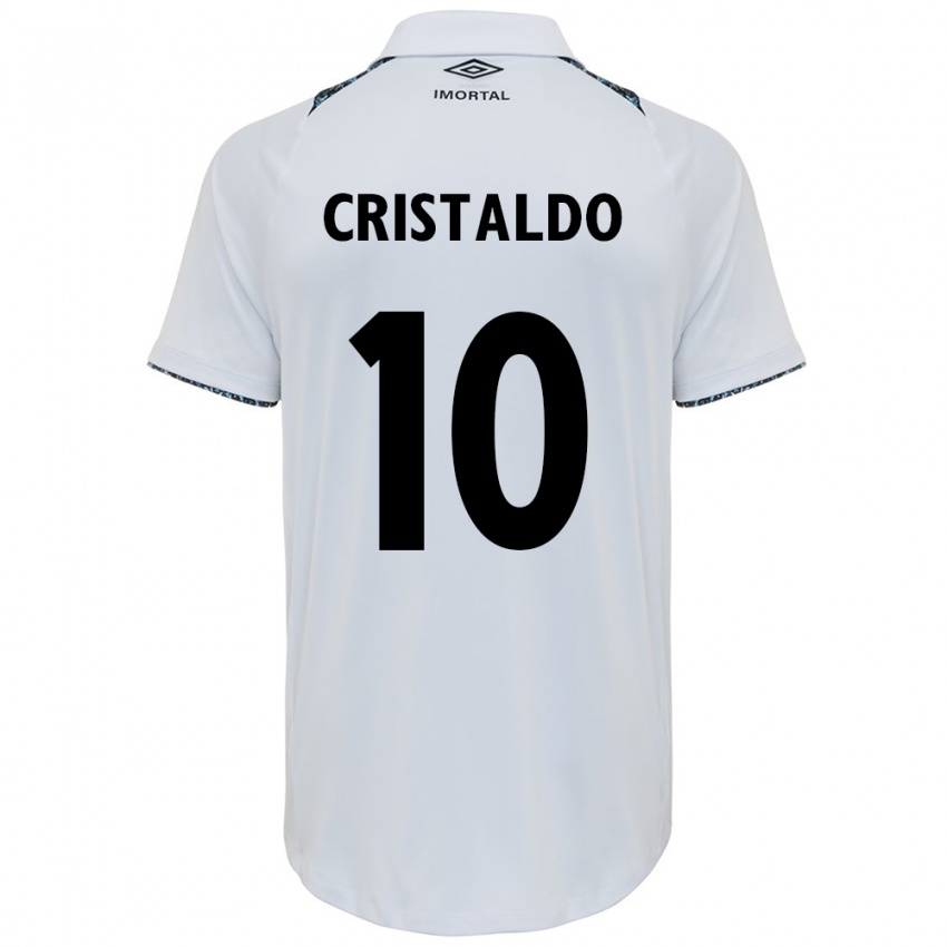 Kinder Franco Cristaldo #10 Weiß Blau Auswärtstrikot Trikot 2024/25 T-Shirt