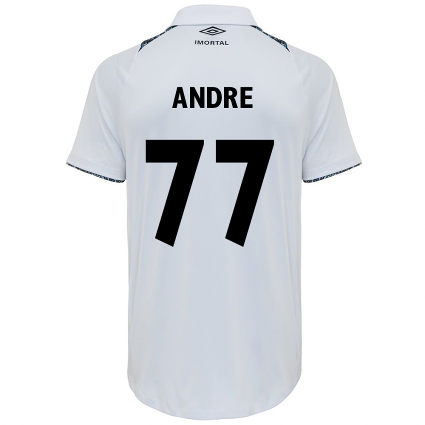 Kinder André #77 Weiß Blau Auswärtstrikot Trikot 2024/25 T-Shirt