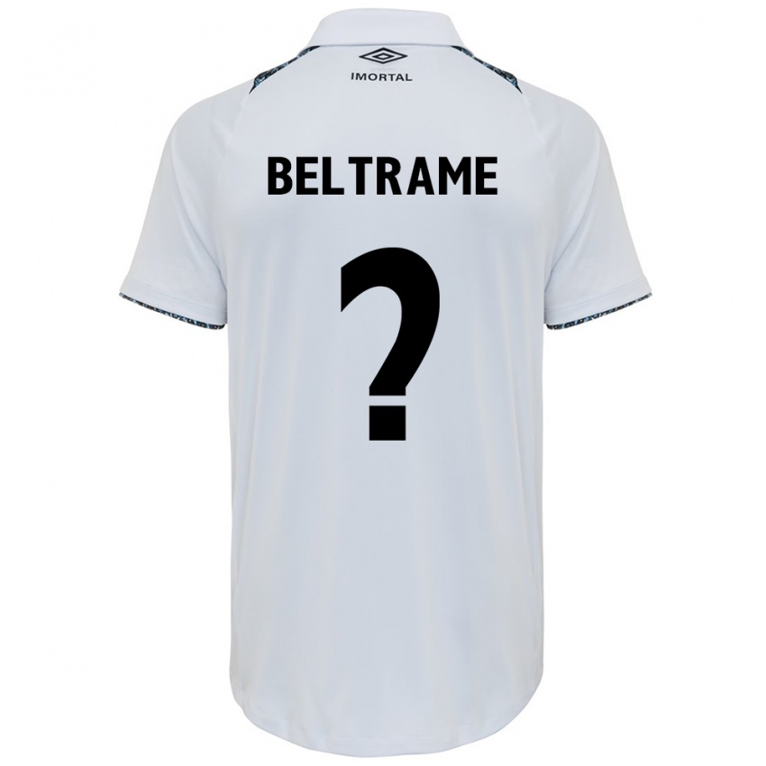 Kinder Thiago Beltrame #0 Weiß Blau Auswärtstrikot Trikot 2024/25 T-Shirt