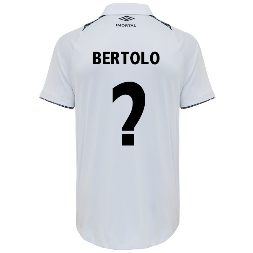 Kinder Mateus Bertolo #0 Weiß Blau Auswärtstrikot Trikot 2024/25 T-Shirt