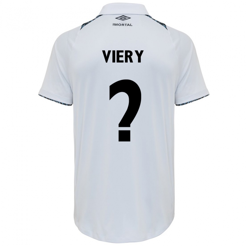 Kinder Viery #0 Weiß Blau Auswärtstrikot Trikot 2024/25 T-Shirt