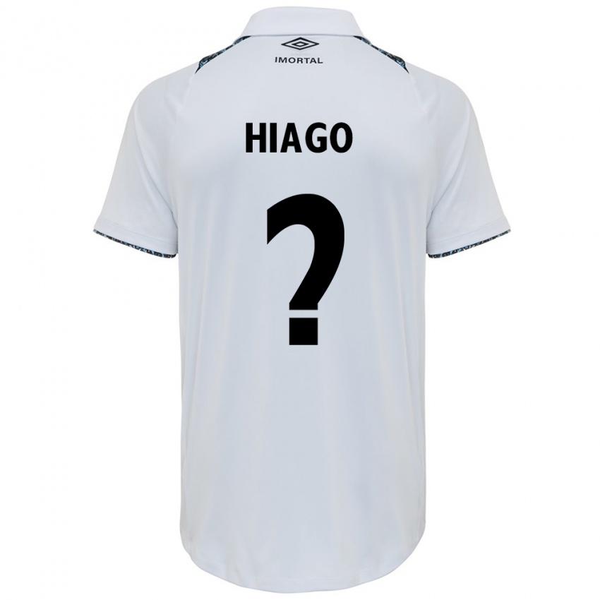 Kinder Hiago #0 Weiß Blau Auswärtstrikot Trikot 2024/25 T-Shirt