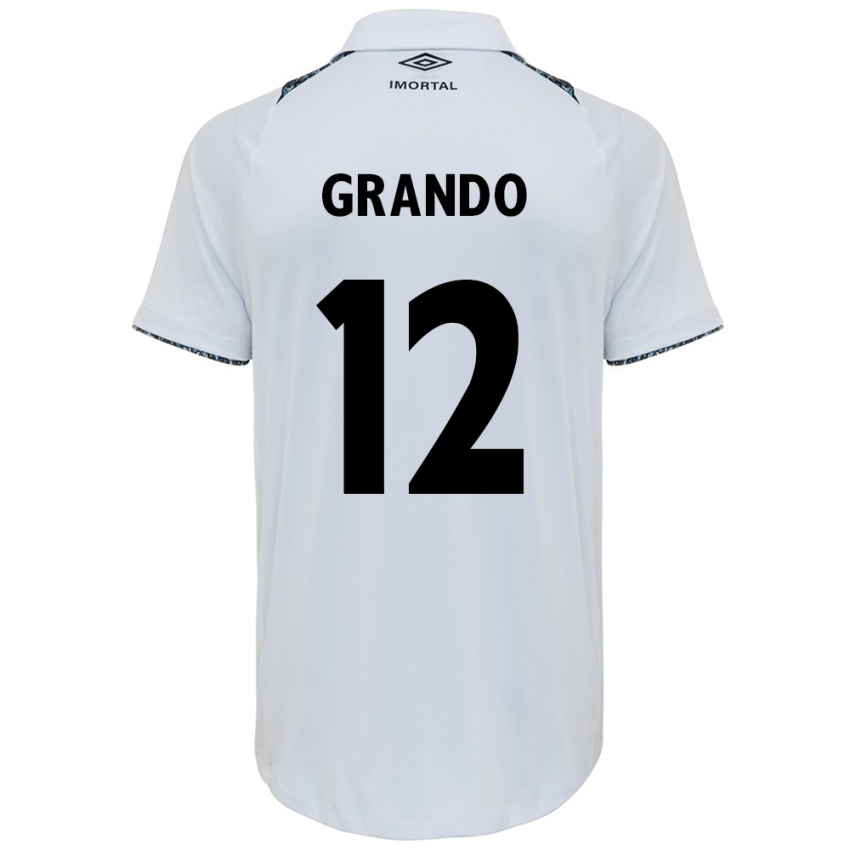 Kinder Gabriel Grando #12 Weiß Blau Auswärtstrikot Trikot 2024/25 T-Shirt