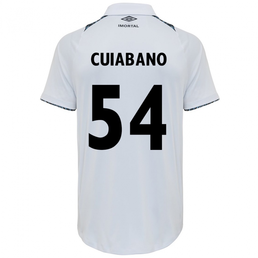 Kinder Cuiabano #54 Weiß Blau Auswärtstrikot Trikot 2024/25 T-Shirt