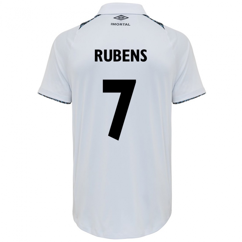 Kinder Rubens #7 Weiß Blau Auswärtstrikot Trikot 2024/25 T-Shirt