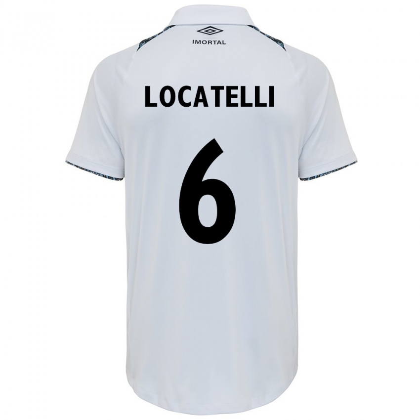 Kinder Natane Locatelli #6 Weiß Blau Auswärtstrikot Trikot 2024/25 T-Shirt