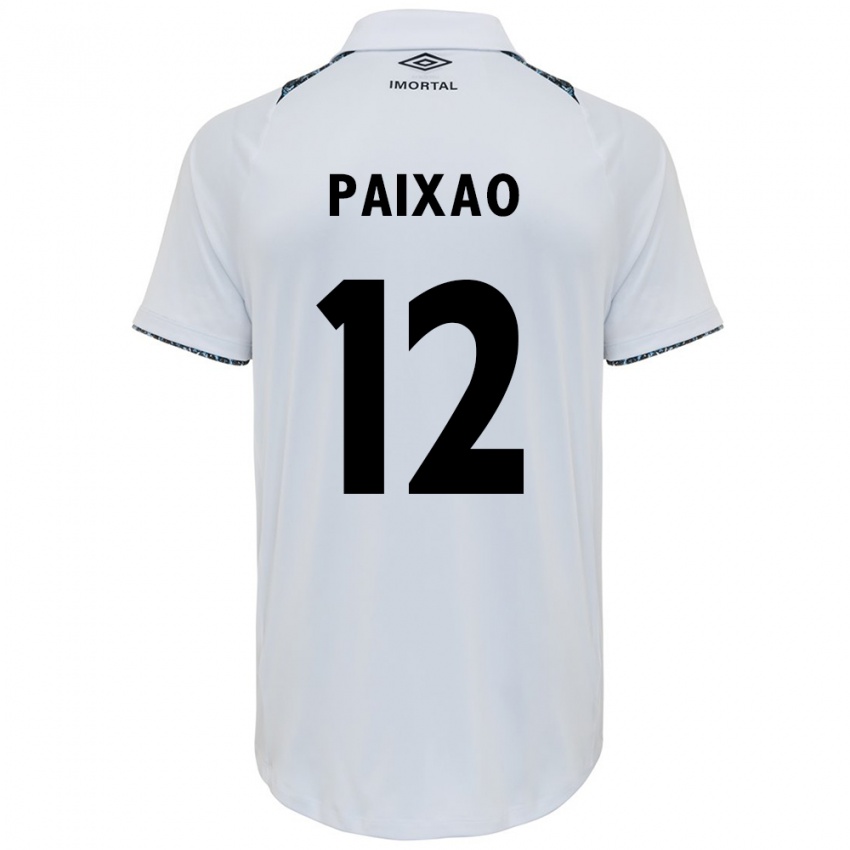 Kinder Iasmin Paixão #12 Weiß Blau Auswärtstrikot Trikot 2024/25 T-Shirt