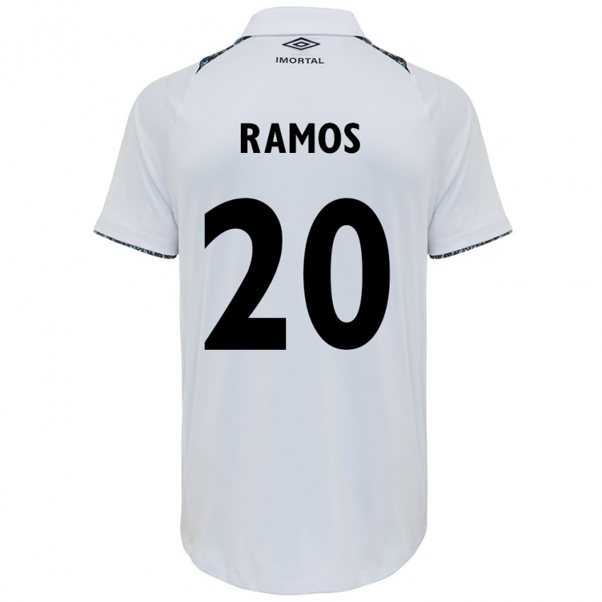 Kinder Mónica Ramos #20 Weiß Blau Auswärtstrikot Trikot 2024/25 T-Shirt