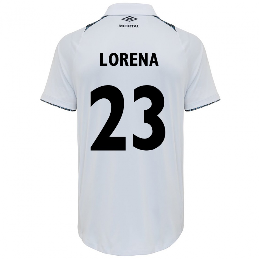 Kinder Lorena #23 Weiß Blau Auswärtstrikot Trikot 2024/25 T-Shirt