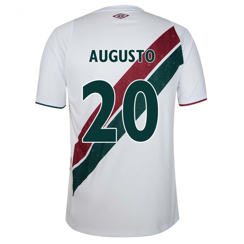 Kinder Renato Augusto #20 Weiß Grün Kastanienbraun Auswärtstrikot Trikot 2024/25 T-Shirt