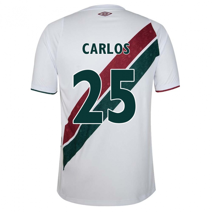 Kinder Antônio Carlos #25 Weiß Grün Kastanienbraun Auswärtstrikot Trikot 2024/25 T-Shirt