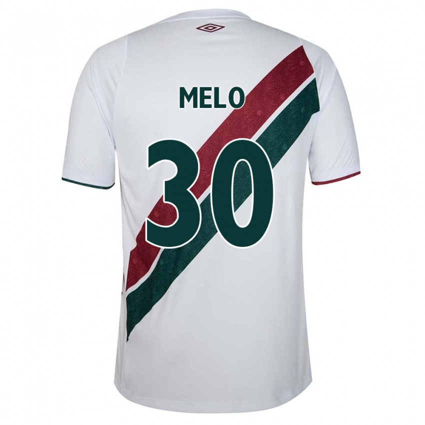 Kinder Felipe Melo #30 Weiß Grün Kastanienbraun Auswärtstrikot Trikot 2024/25 T-Shirt