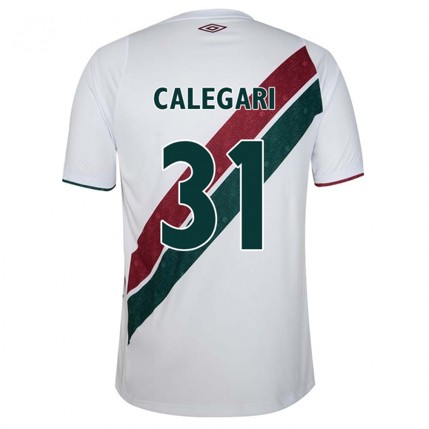 Kinder Calegari #31 Weiß Grün Kastanienbraun Auswärtstrikot Trikot 2024/25 T-Shirt