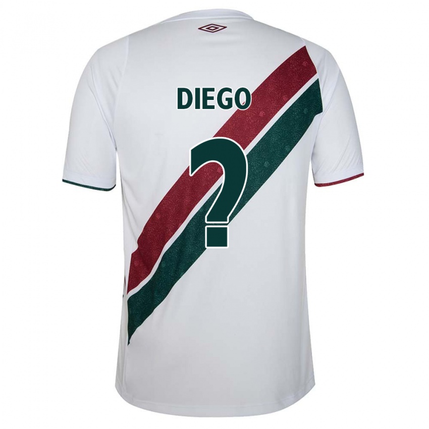 Kinder Diego #0 Weiß Grün Kastanienbraun Auswärtstrikot Trikot 2024/25 T-Shirt