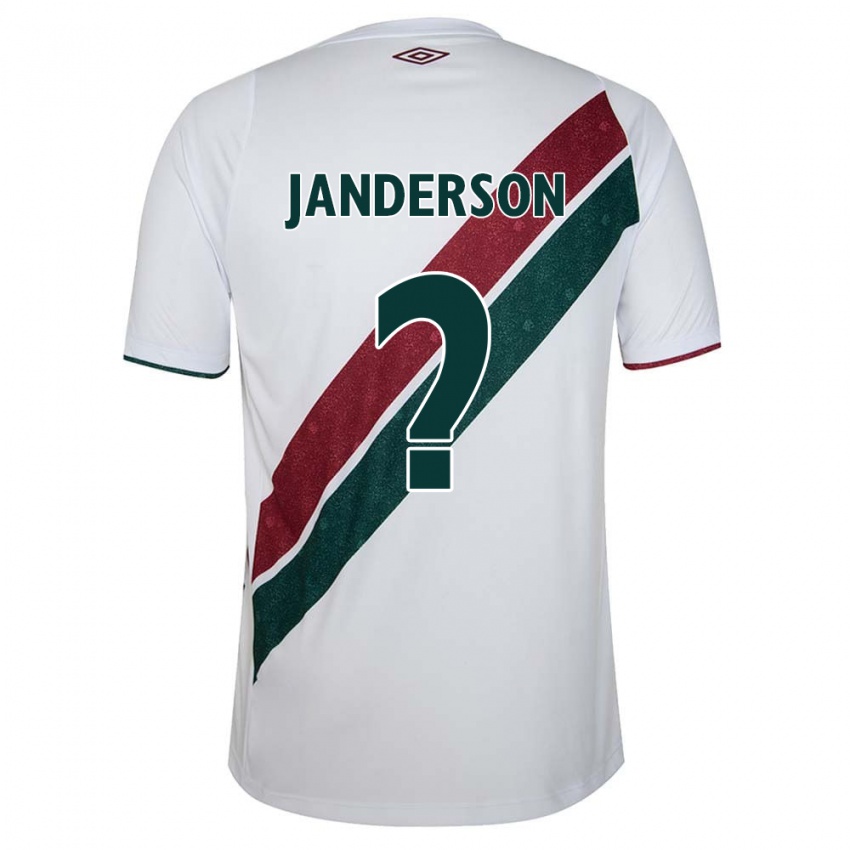 Kinder Janderson #0 Weiß Grün Kastanienbraun Auswärtstrikot Trikot 2024/25 T-Shirt