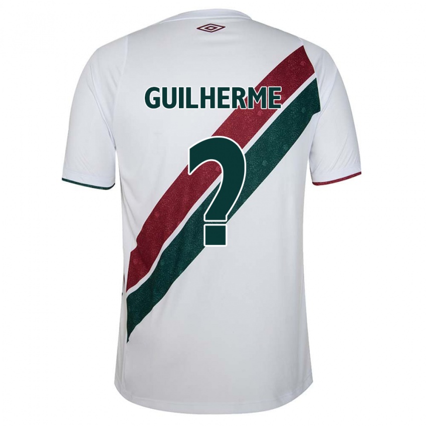 Kinder Luiz Guilherme #0 Weiß Grün Kastanienbraun Auswärtstrikot Trikot 2024/25 T-Shirt