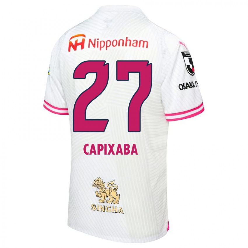 Kinder Capixaba #27 Weiß Rosa Auswärtstrikot Trikot 2024/25 T-Shirt