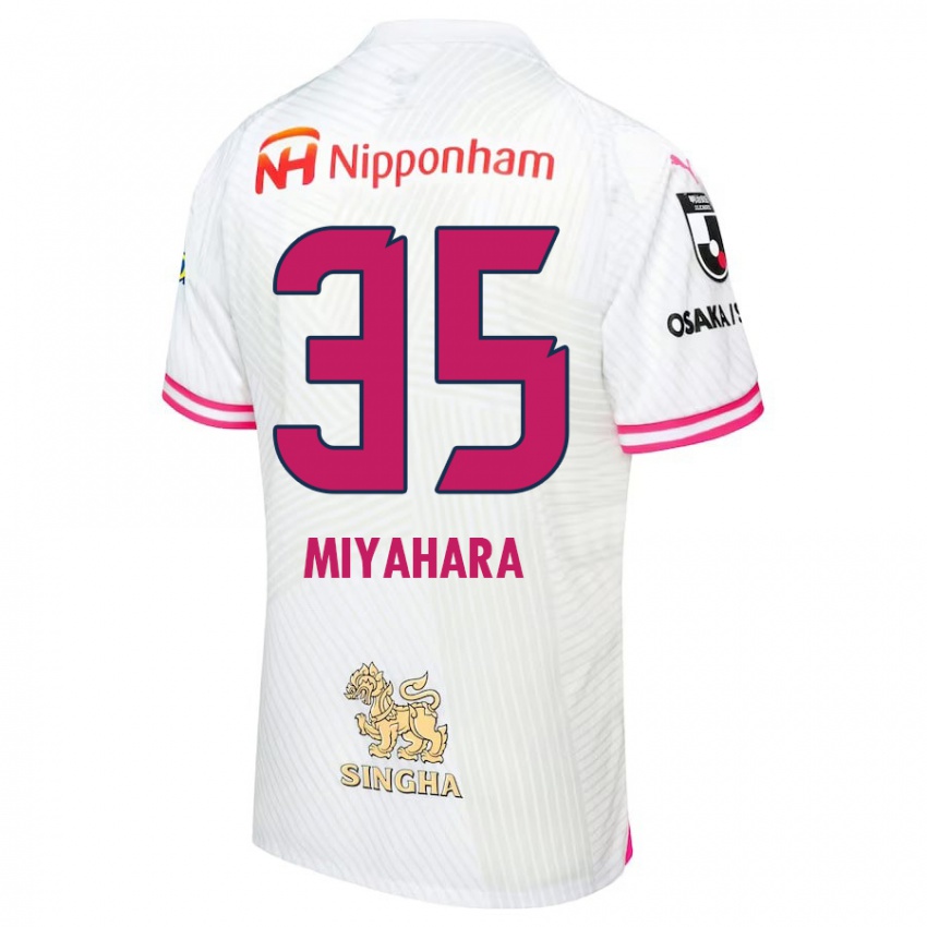 Kinder Jinta Miyahara #35 Weiß Rosa Auswärtstrikot Trikot 2024/25 T-Shirt