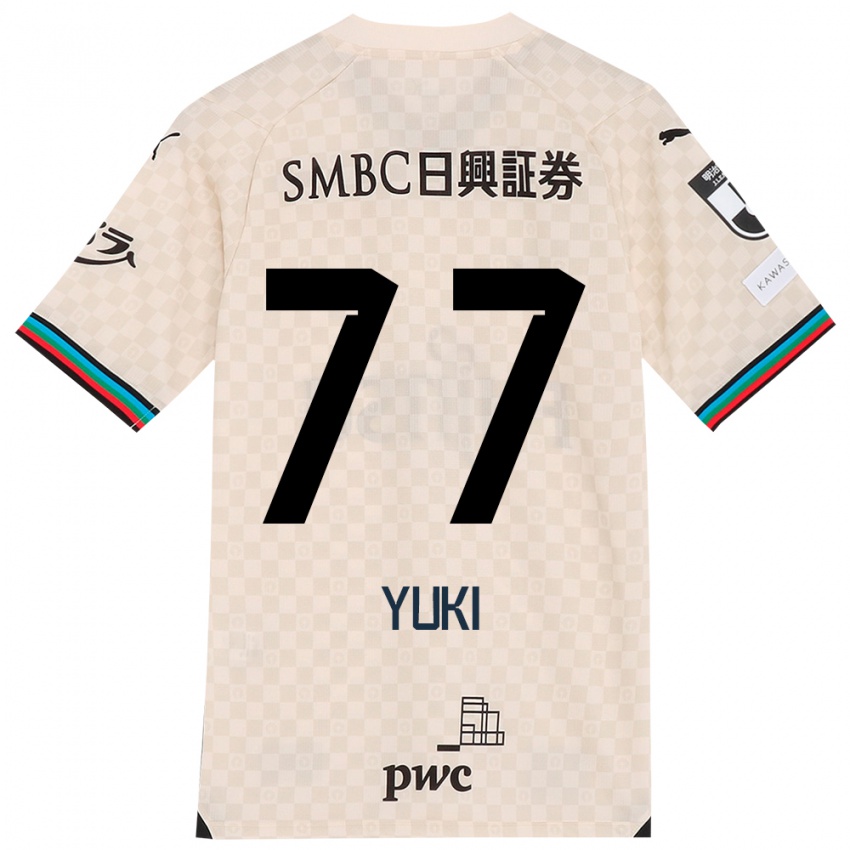 Kinder Yuki Yamamoto #77 Weiß Grau Auswärtstrikot Trikot 2024/25 T-Shirt