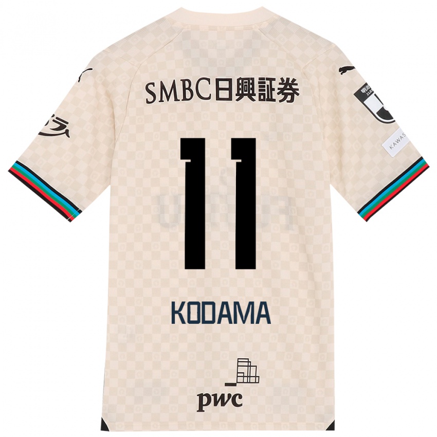 Kinder Shotaro Kodama #11 Weiß Grau Auswärtstrikot Trikot 2024/25 T-Shirt