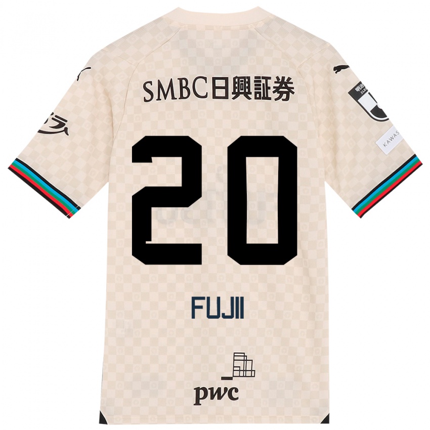 Kinder Rensuke Fujii #20 Weiß Grau Auswärtstrikot Trikot 2024/25 T-Shirt