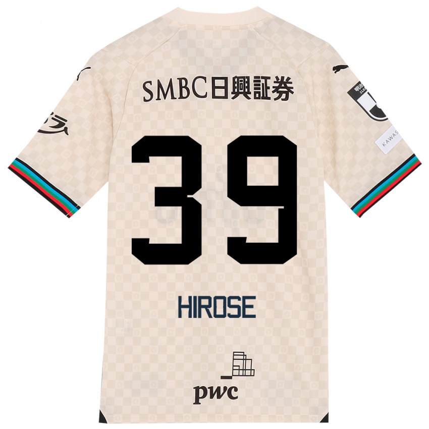 Kinder Neo Hirose #39 Weiß Grau Auswärtstrikot Trikot 2024/25 T-Shirt