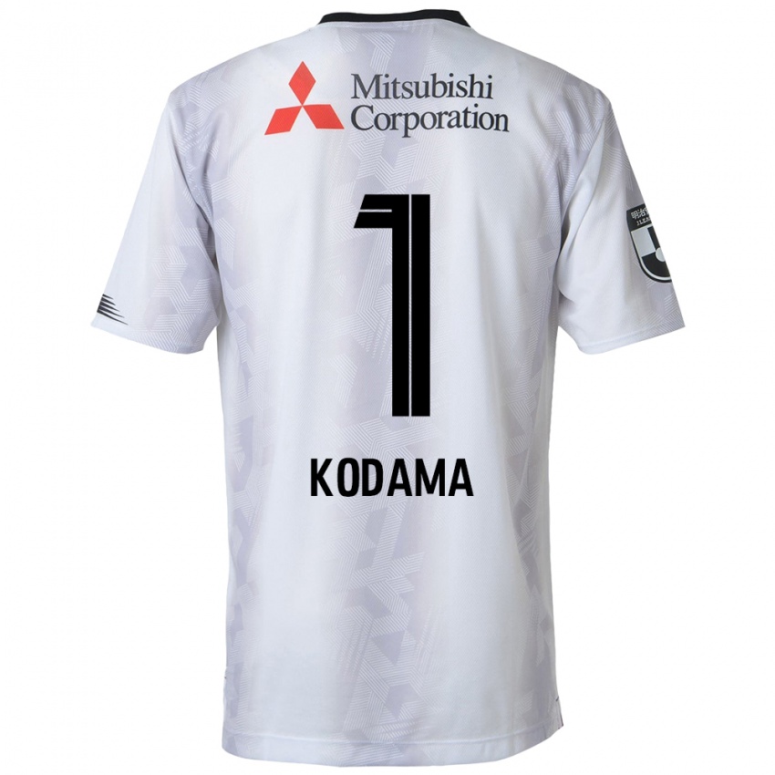 Kinder Tsuyoshi Kodama #1 Weiß Schwarz Auswärtstrikot Trikot 2024/25 T-Shirt