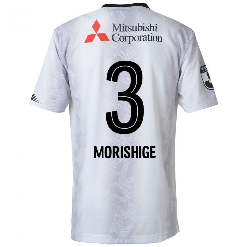 Kinder Masato Morishige #3 Weiß Schwarz Auswärtstrikot Trikot 2024/25 T-Shirt