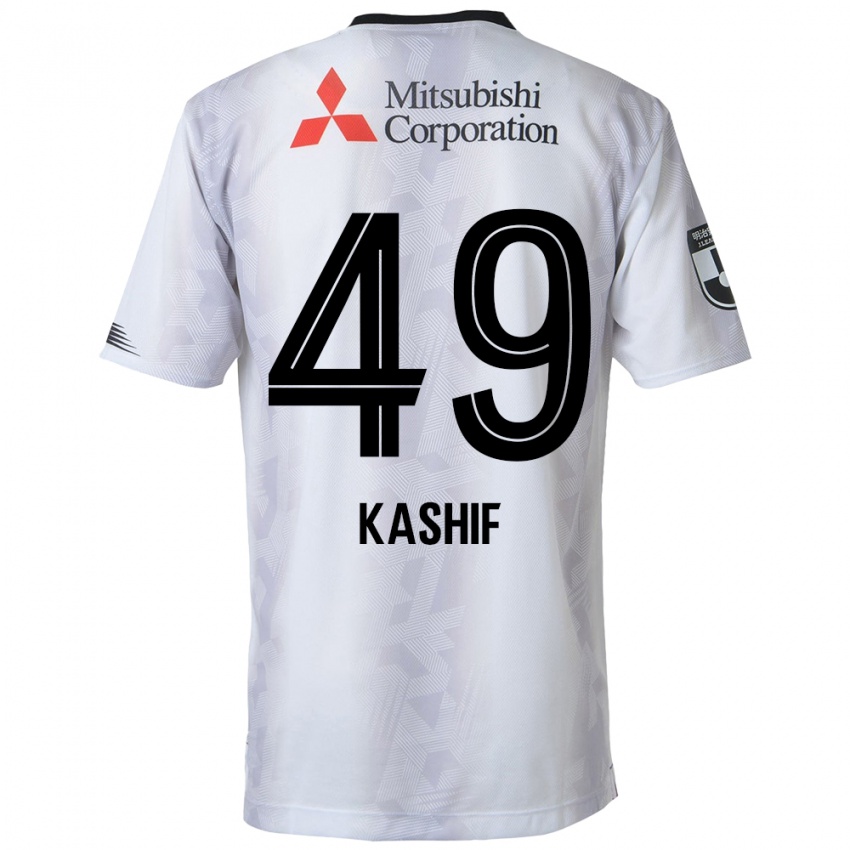 Kinder Kashif Bangnagande #49 Weiß Schwarz Auswärtstrikot Trikot 2024/25 T-Shirt