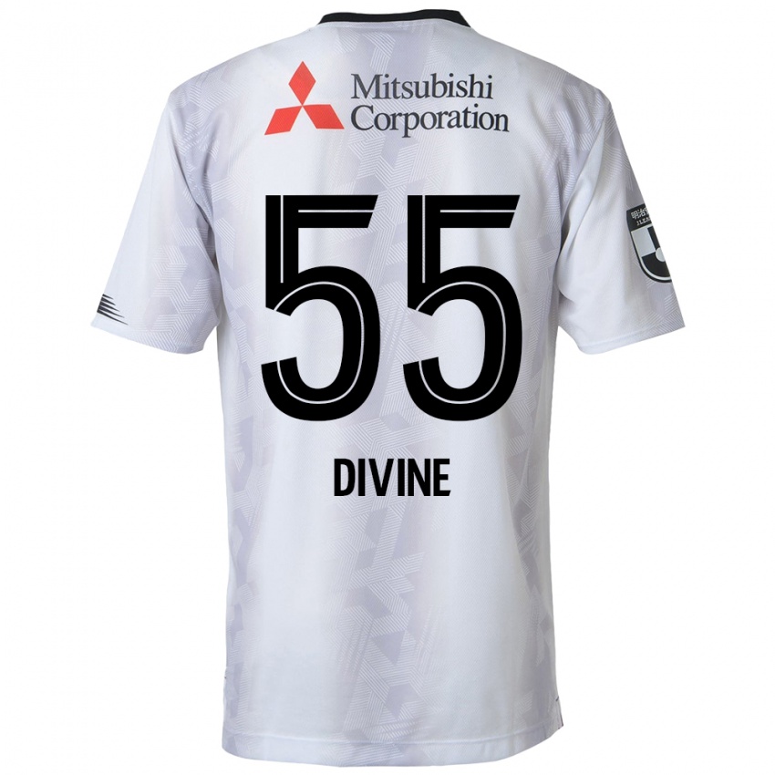 Kinder Divine Chinedu Otani #55 Weiß Schwarz Auswärtstrikot Trikot 2024/25 T-Shirt