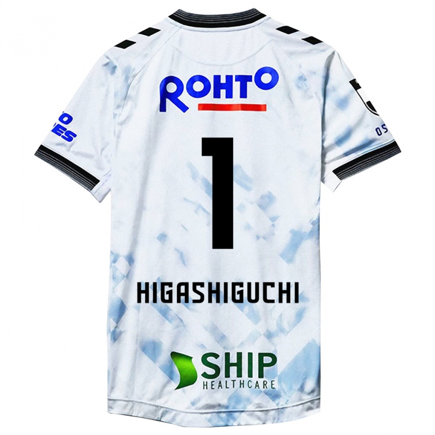 Kinder Masaaki Higashiguchi #1 Weiß Schwarz Auswärtstrikot Trikot 2024/25 T-Shirt