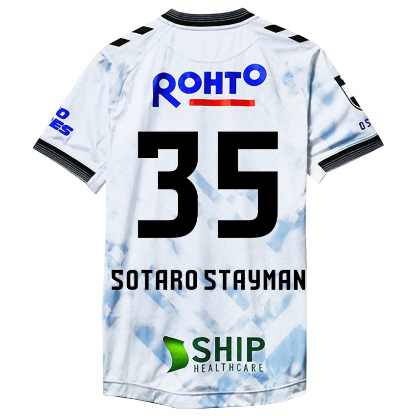 Kinder Joshua Sotaro Stayman #35 Weiß Schwarz Auswärtstrikot Trikot 2024/25 T-Shirt