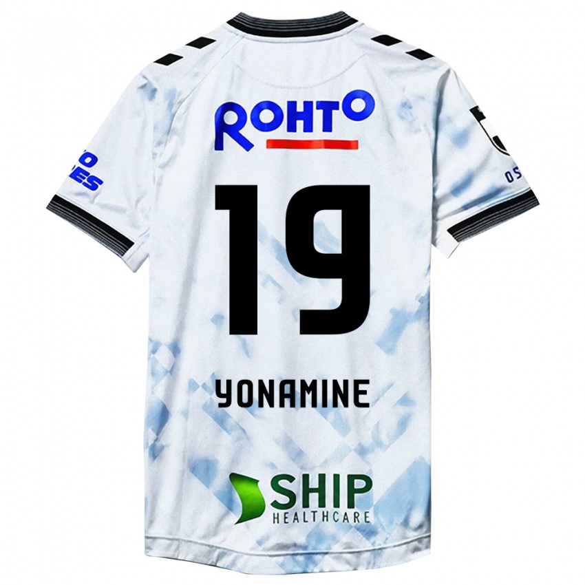 Kinder Kotaro Yonamine #19 Weiß Schwarz Auswärtstrikot Trikot 2024/25 T-Shirt