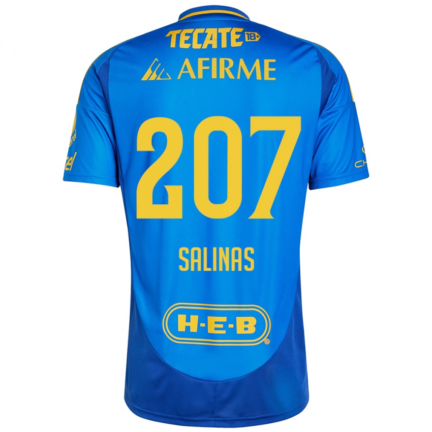 Kinder Marcelo Salinas #207 Blau Gelb Auswärtstrikot Trikot 2024/25 T-Shirt