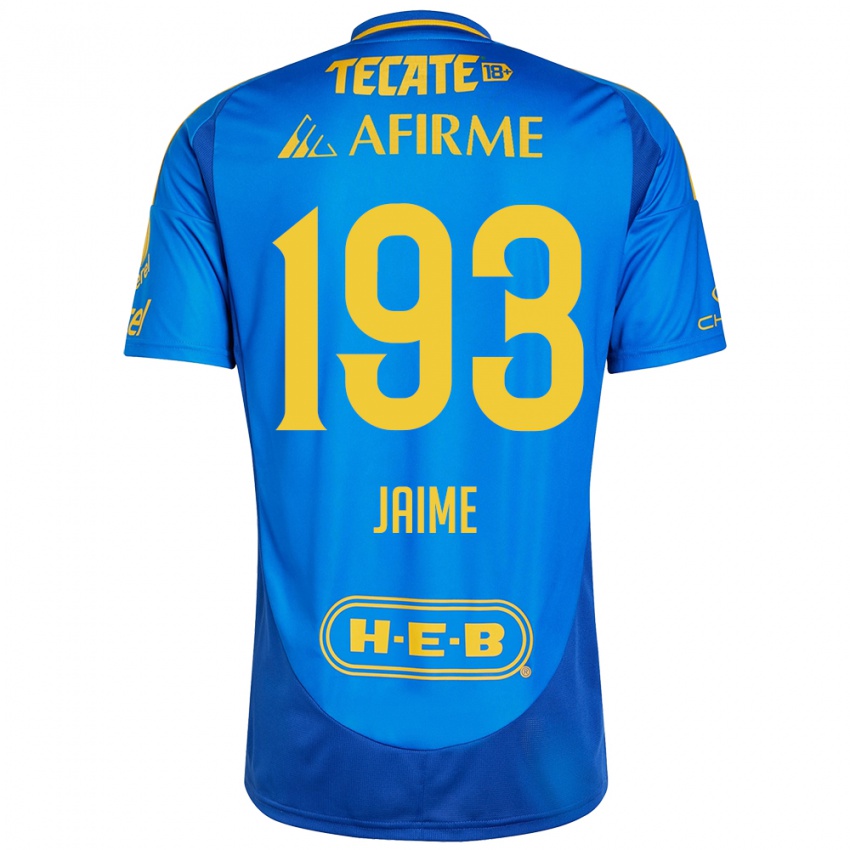 Kinder Kenneth Jaime #193 Blau Gelb Auswärtstrikot Trikot 2024/25 T-Shirt