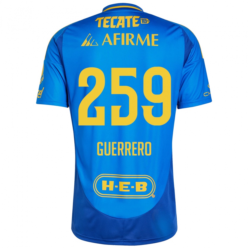 Kinder Erick Guerrero #259 Blau Gelb Auswärtstrikot Trikot 2024/25 T-Shirt