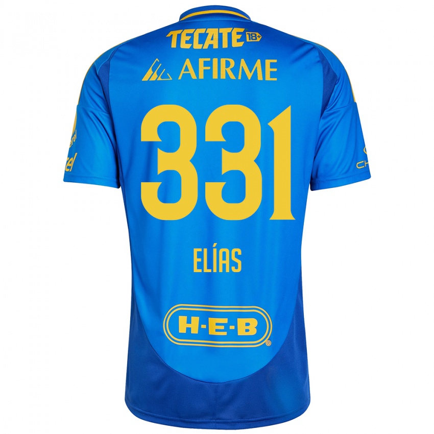 Kinder Bruno Elías #331 Blau Gelb Auswärtstrikot Trikot 2024/25 T-Shirt