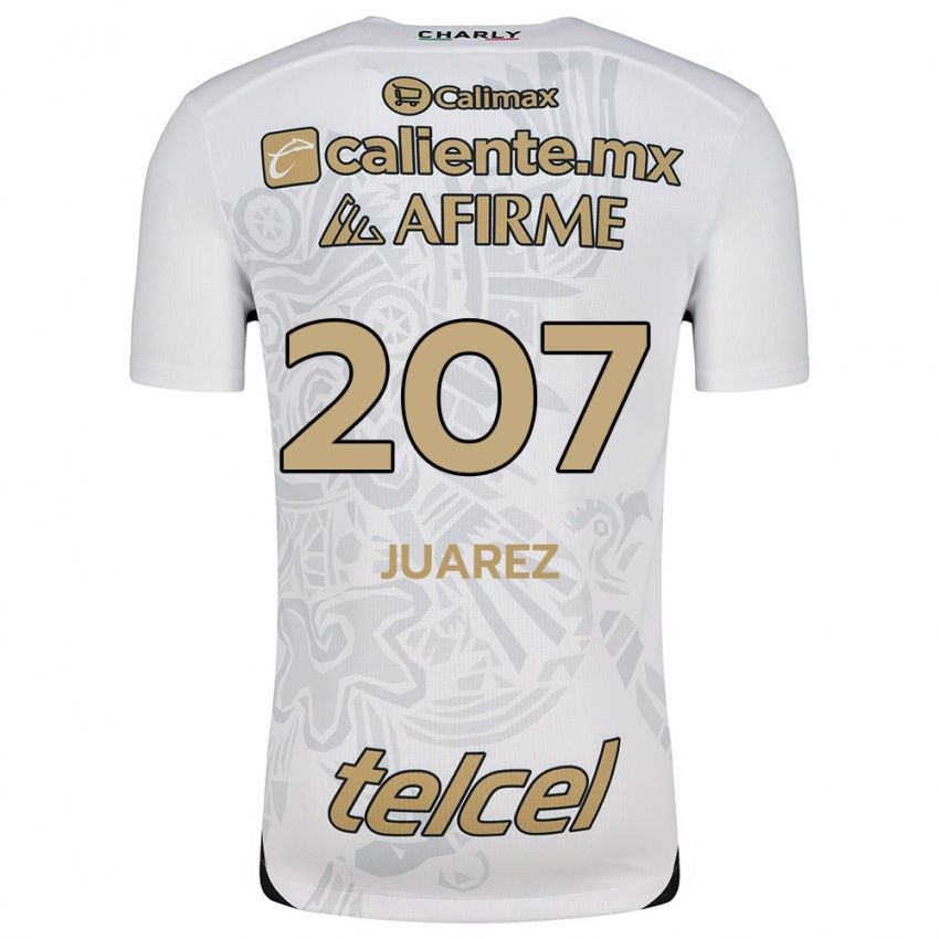 Kinder José Juárez #207 Weiß Schwarz Auswärtstrikot Trikot 2024/25 T-Shirt