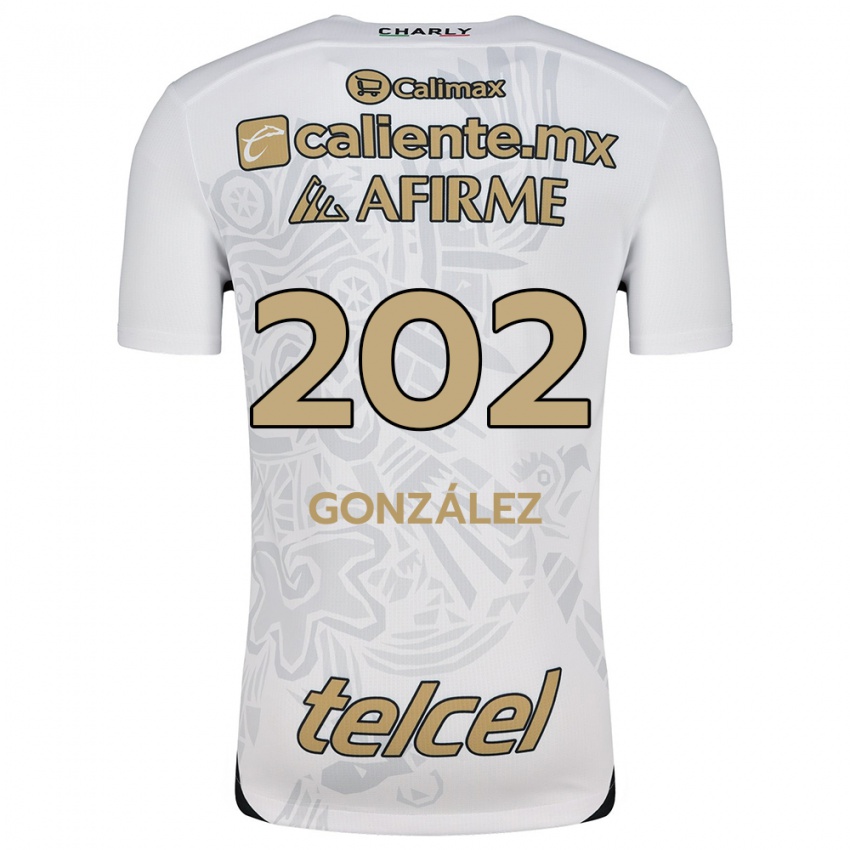 Kinder Joban González #202 Weiß Schwarz Auswärtstrikot Trikot 2024/25 T-Shirt