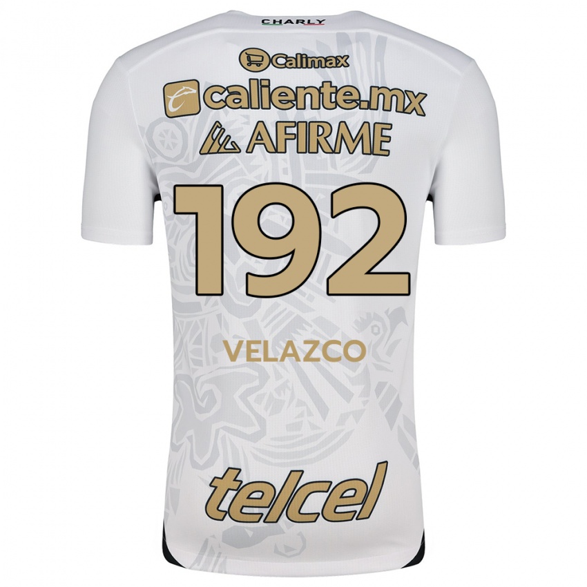 Kinder Emiliano Velazco #192 Weiß Schwarz Auswärtstrikot Trikot 2024/25 T-Shirt